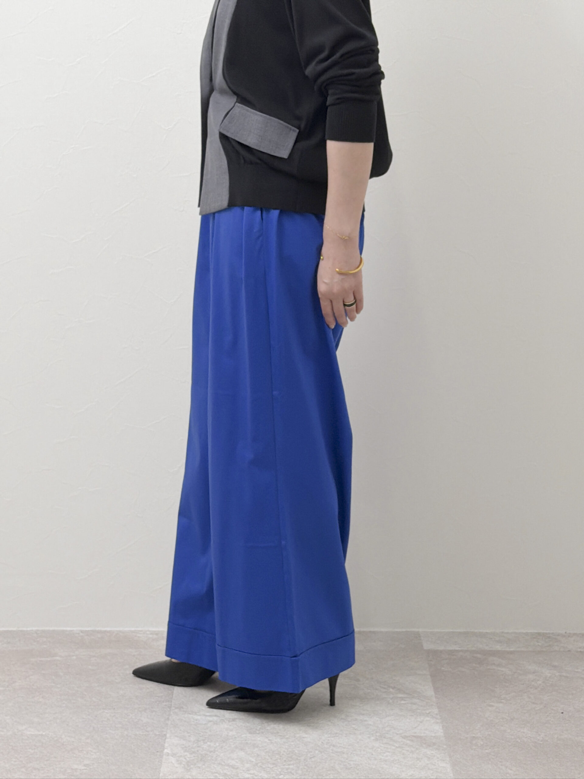 涼感コットンワイドパンツ　サステナブル