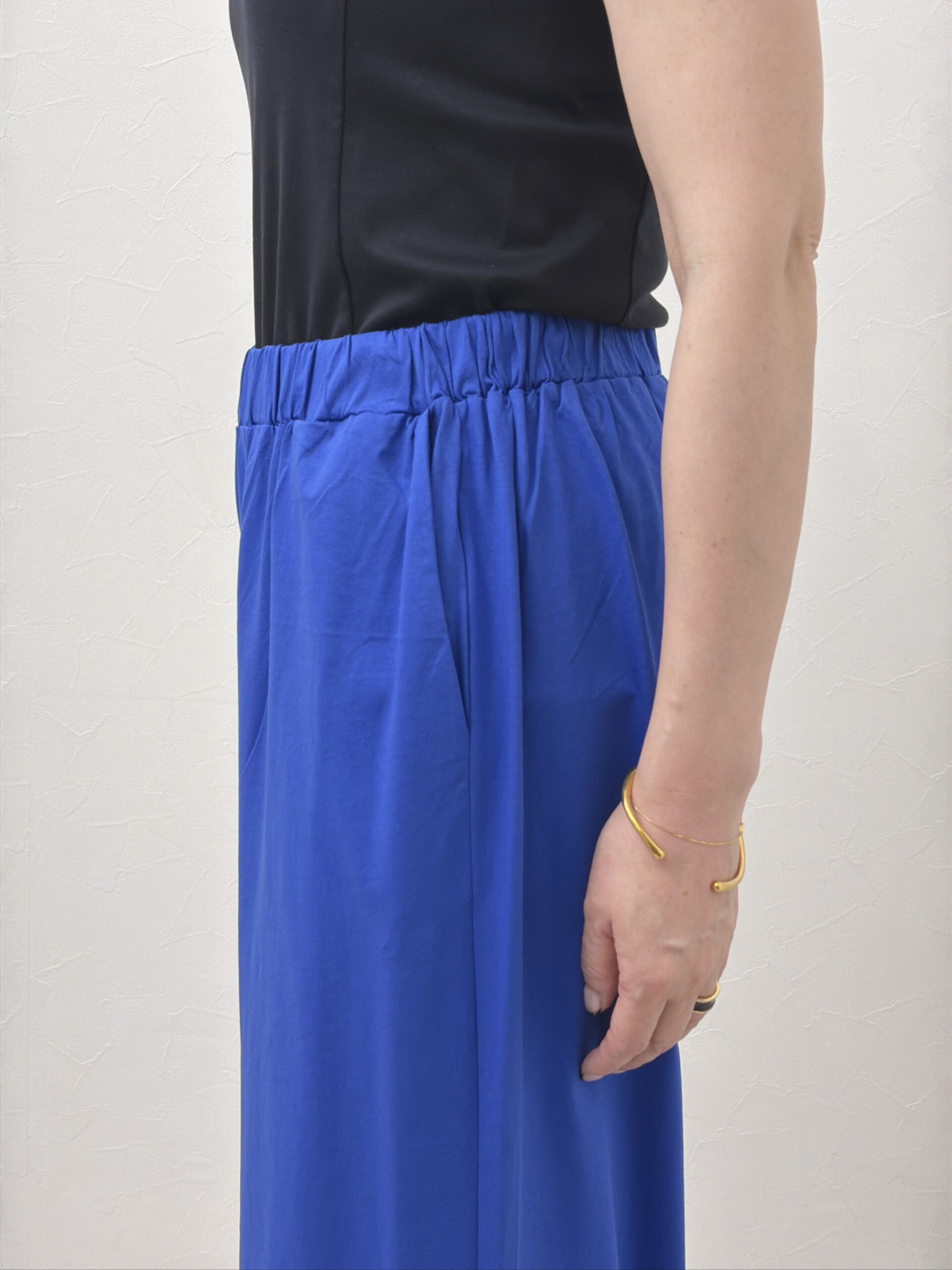 涼感コットンワイドパンツ　サステナブル