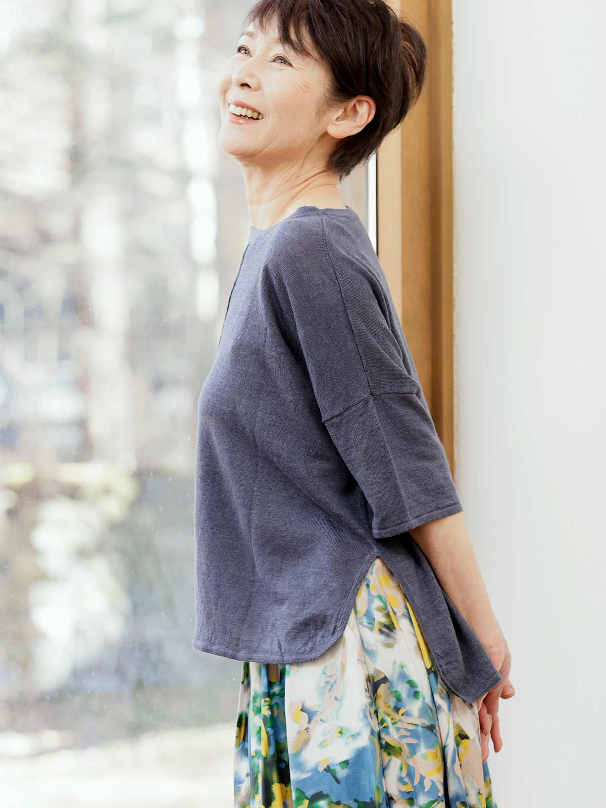 麻100ゆったりプルオーバー　サステナブル