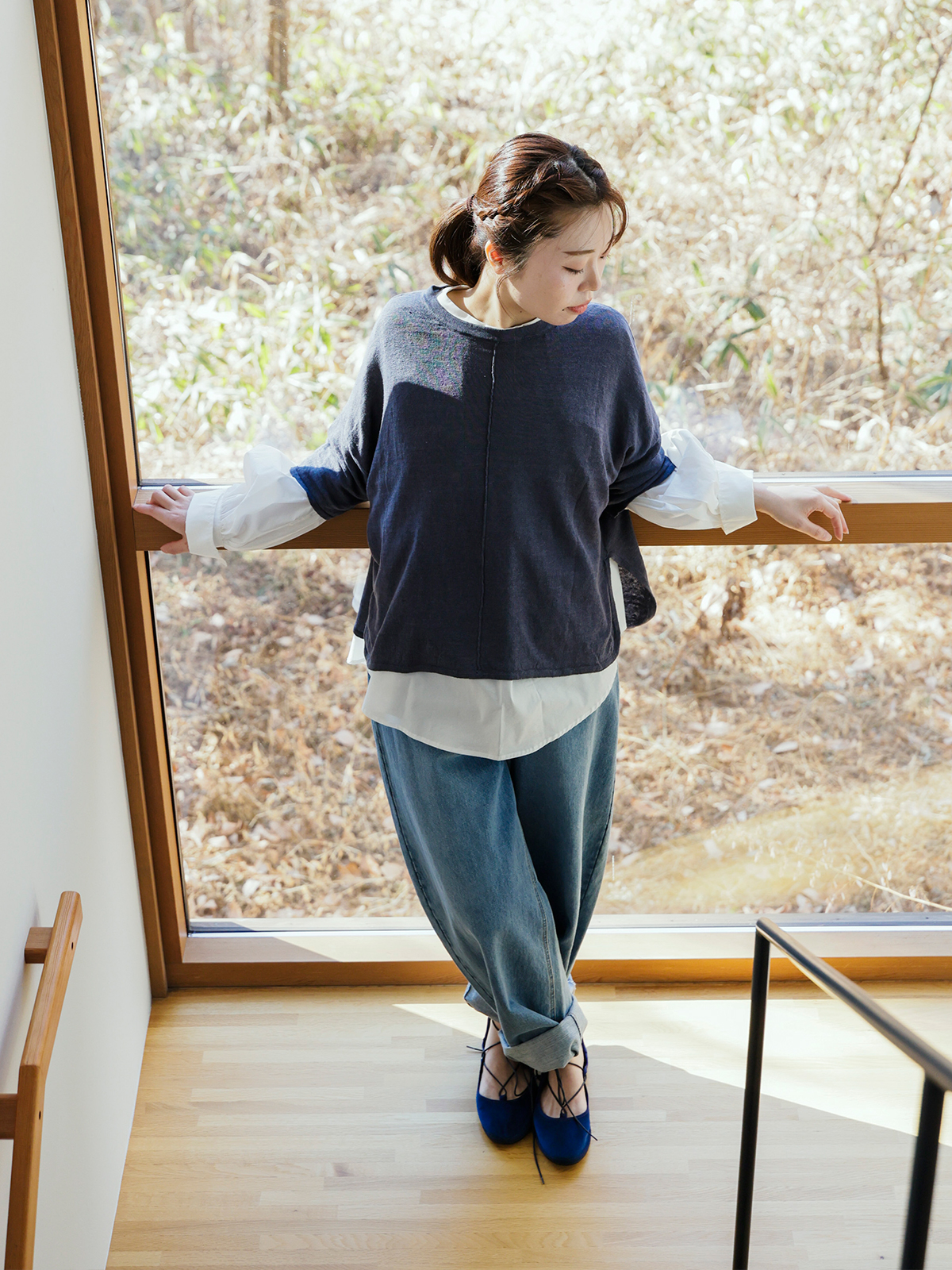 麻100ゆったりプルオーバー　サステナブル
