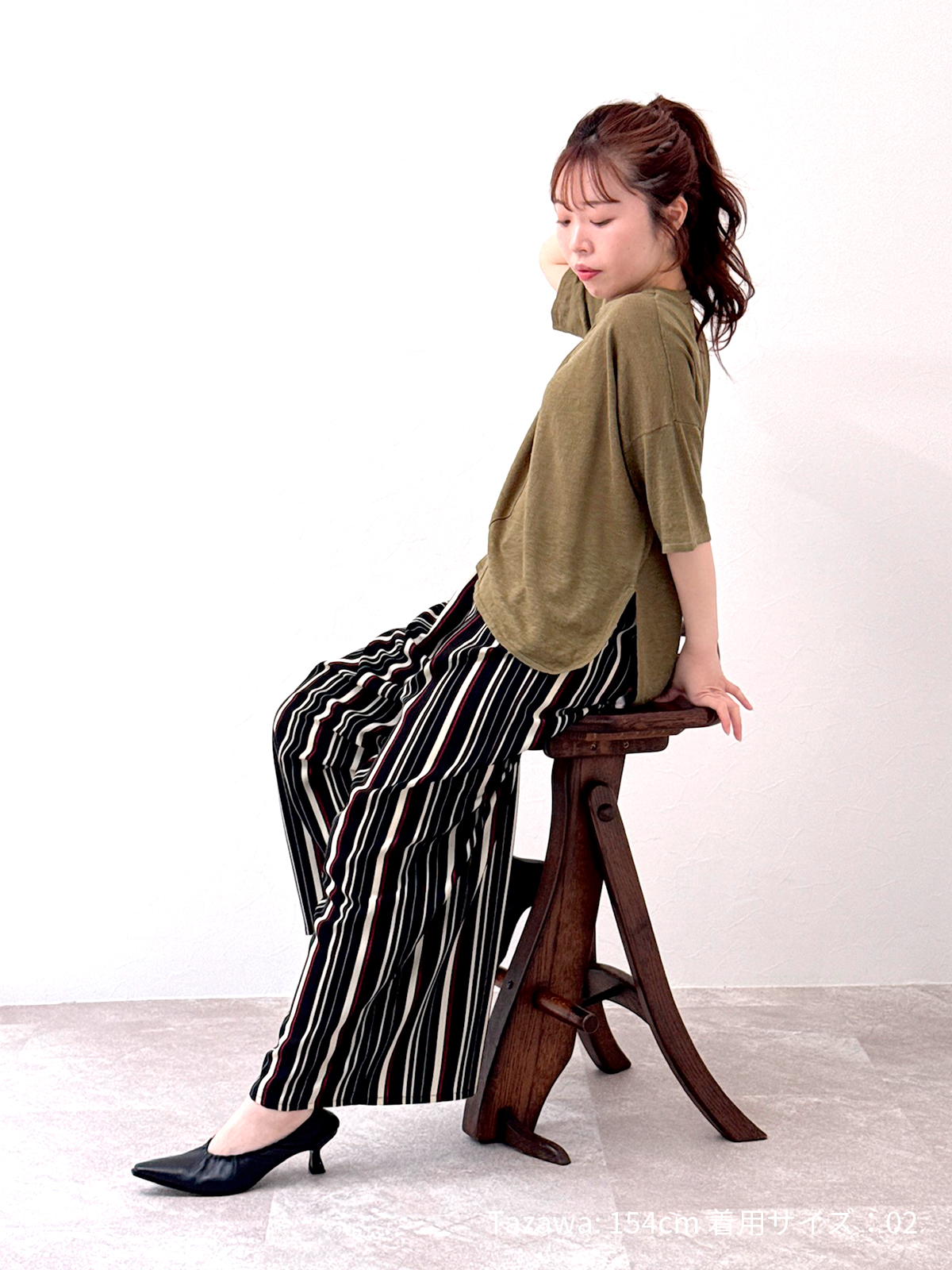 麻100ゆったりプルオーバー　サステナブル