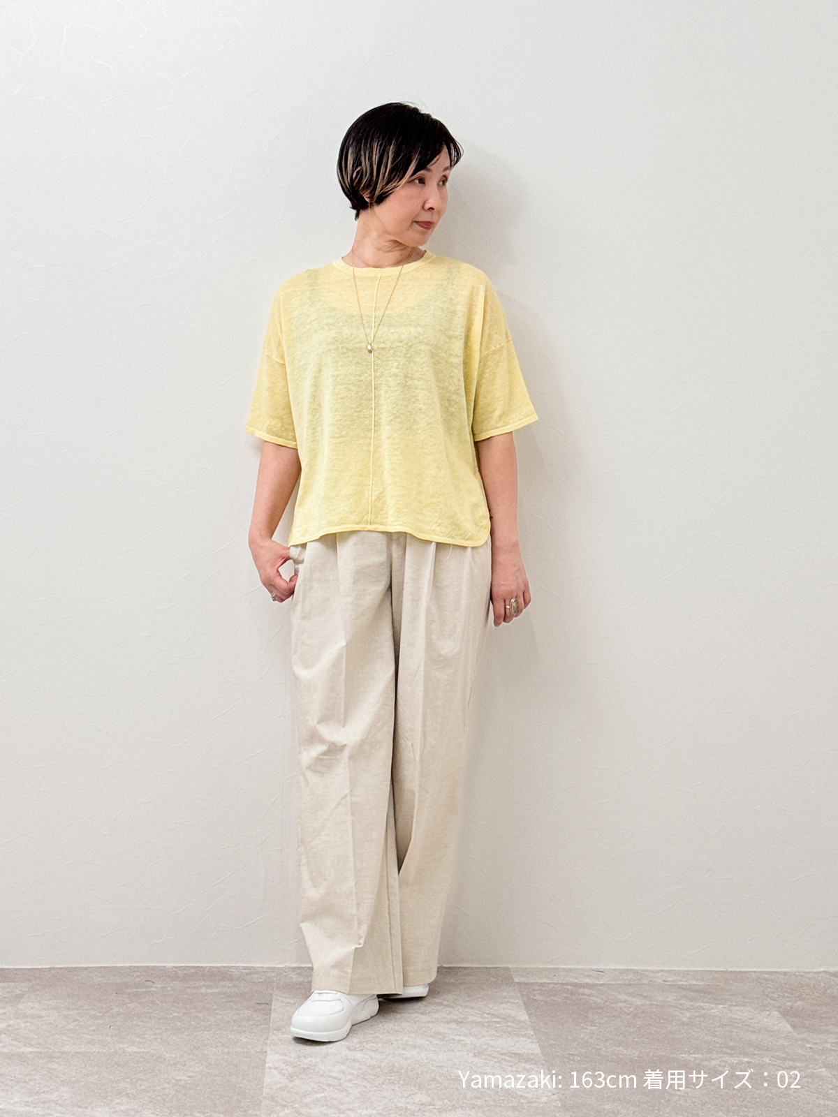 麻100ゆったりプルオーバー　サステナブル