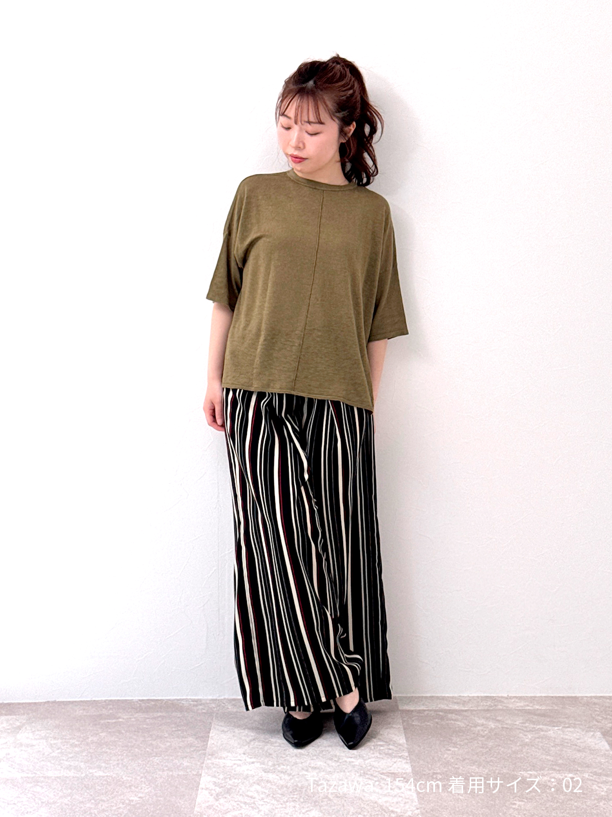 麻100ゆったりプルオーバー　サステナブル
