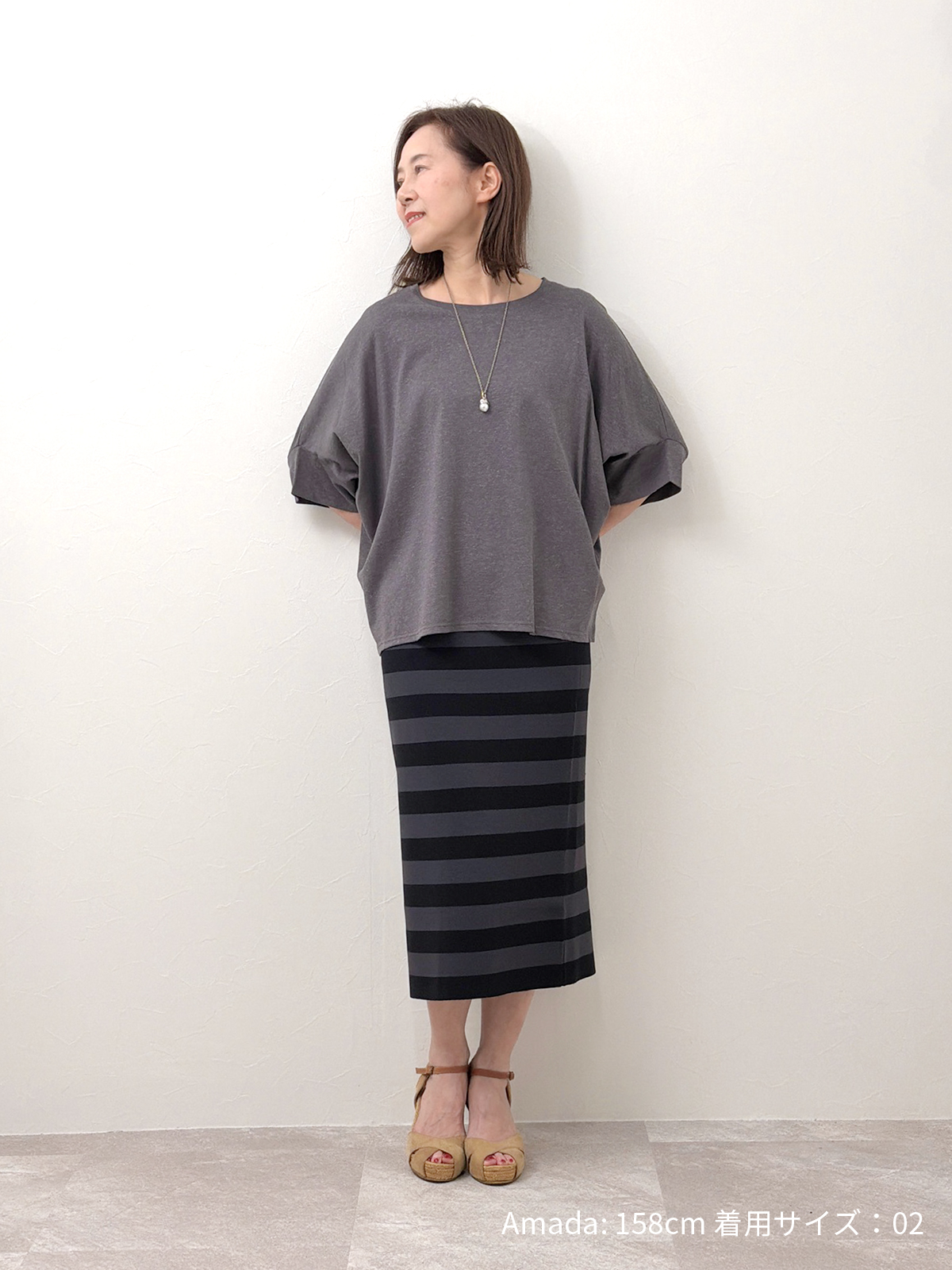 コットンテンセル Tシャツ　モノトーン