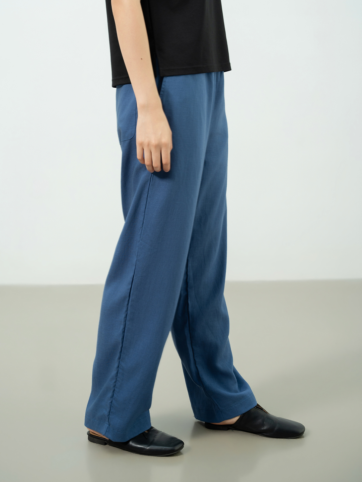 リヨセルリネン イージーワイドパンツ