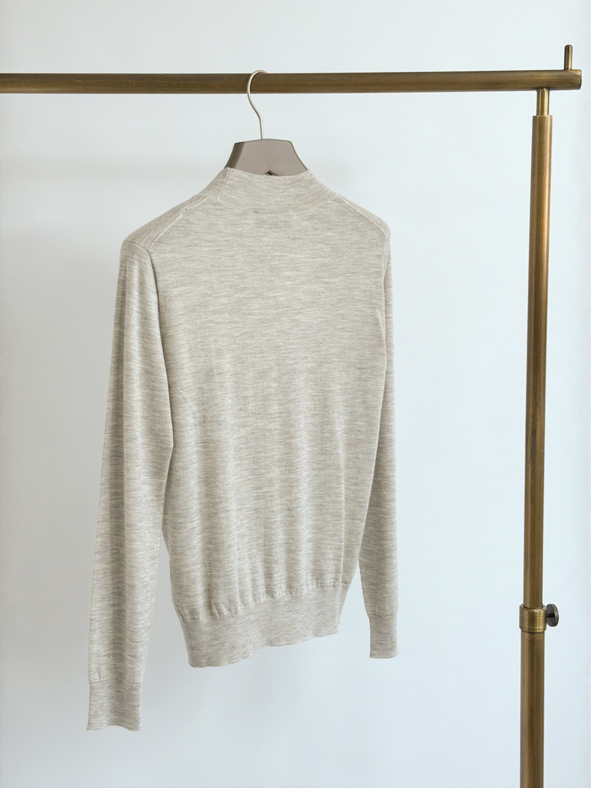 オルドス カシミヤ100 モックネックニット
