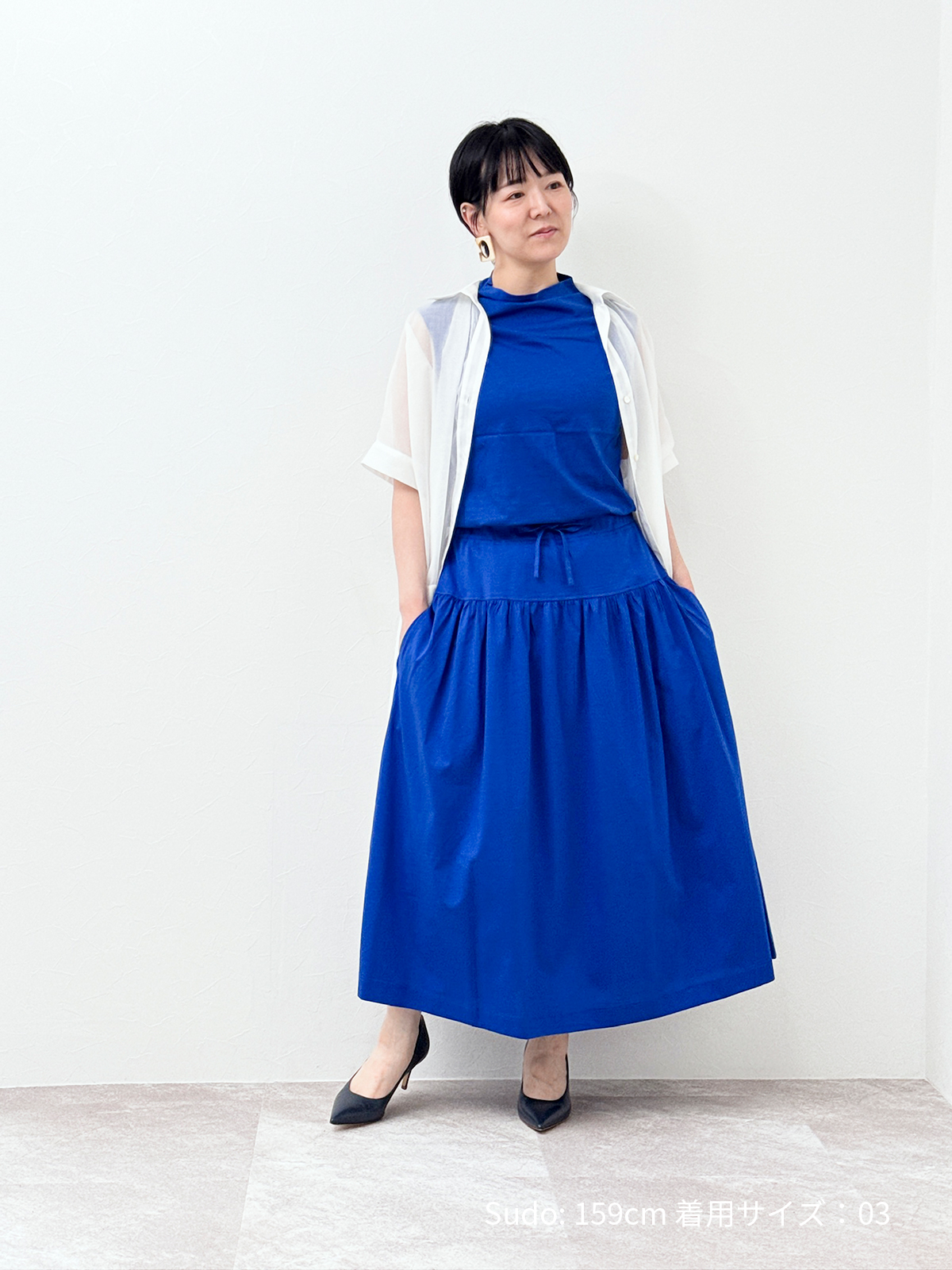 長さ選べるティアードスカート 丈短め