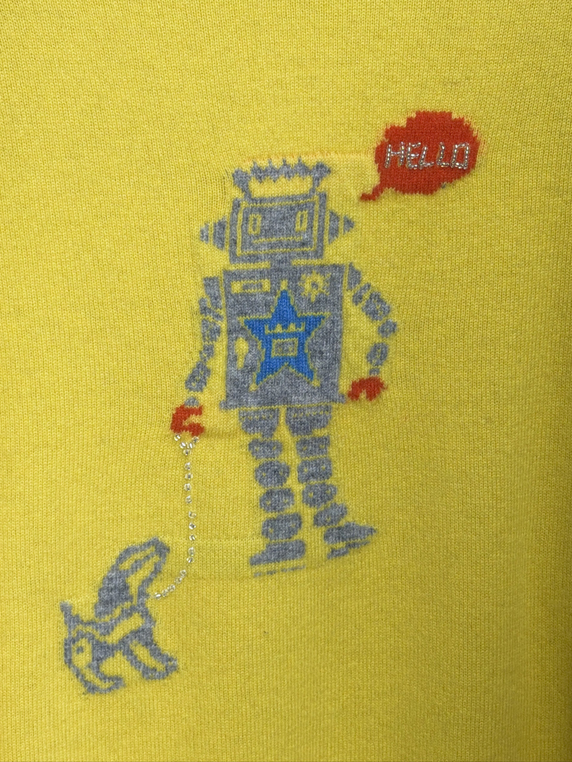 セモア ロボットモチーフニットプルオーバー