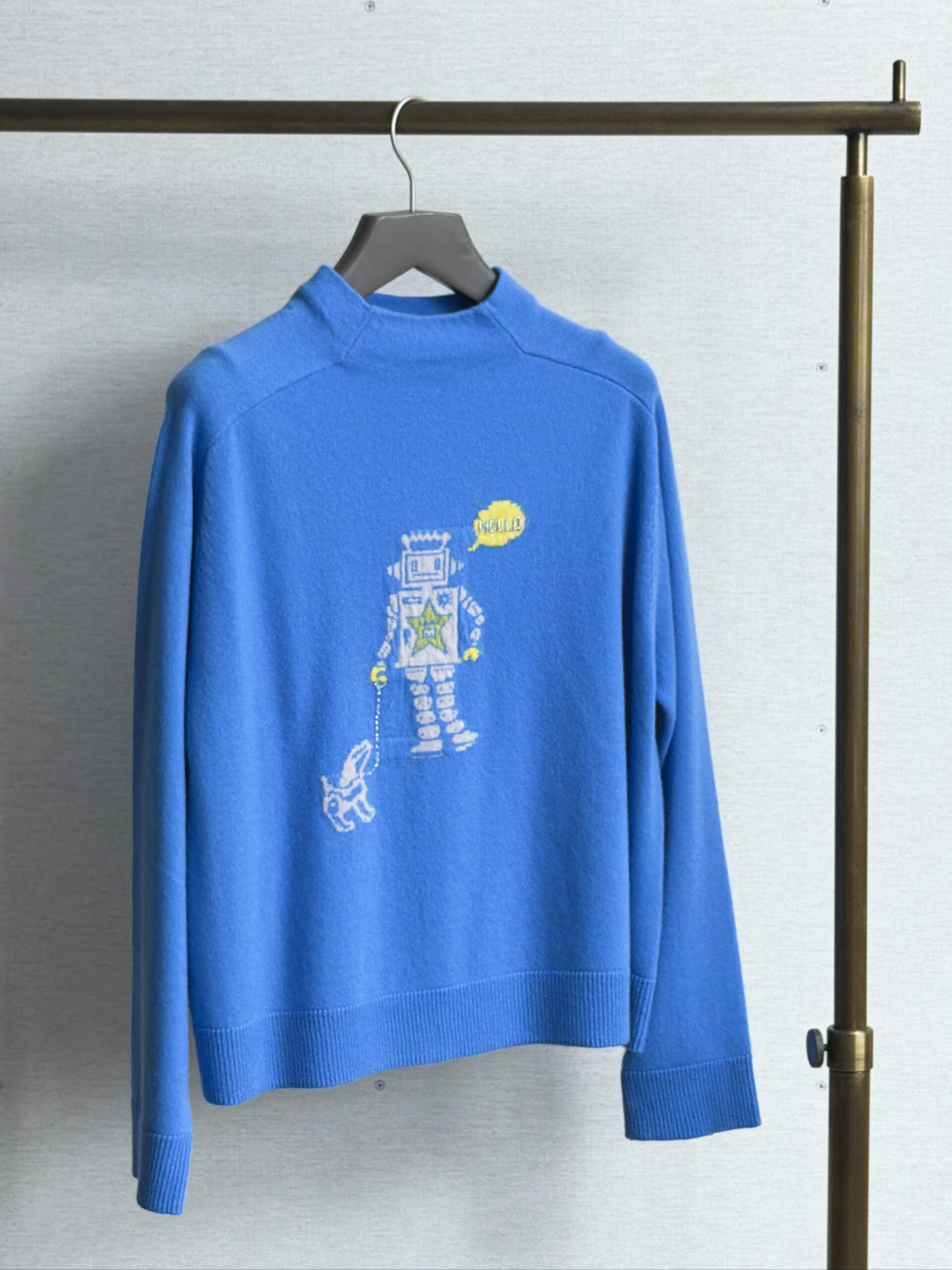 セモア ロボットモチーフニットプルオーバー