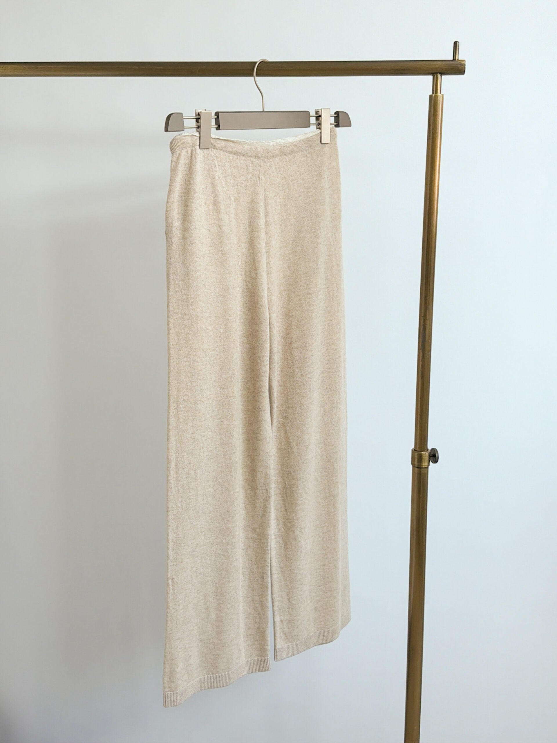 オルドス カシミヤ100 ニットワイドパンツ