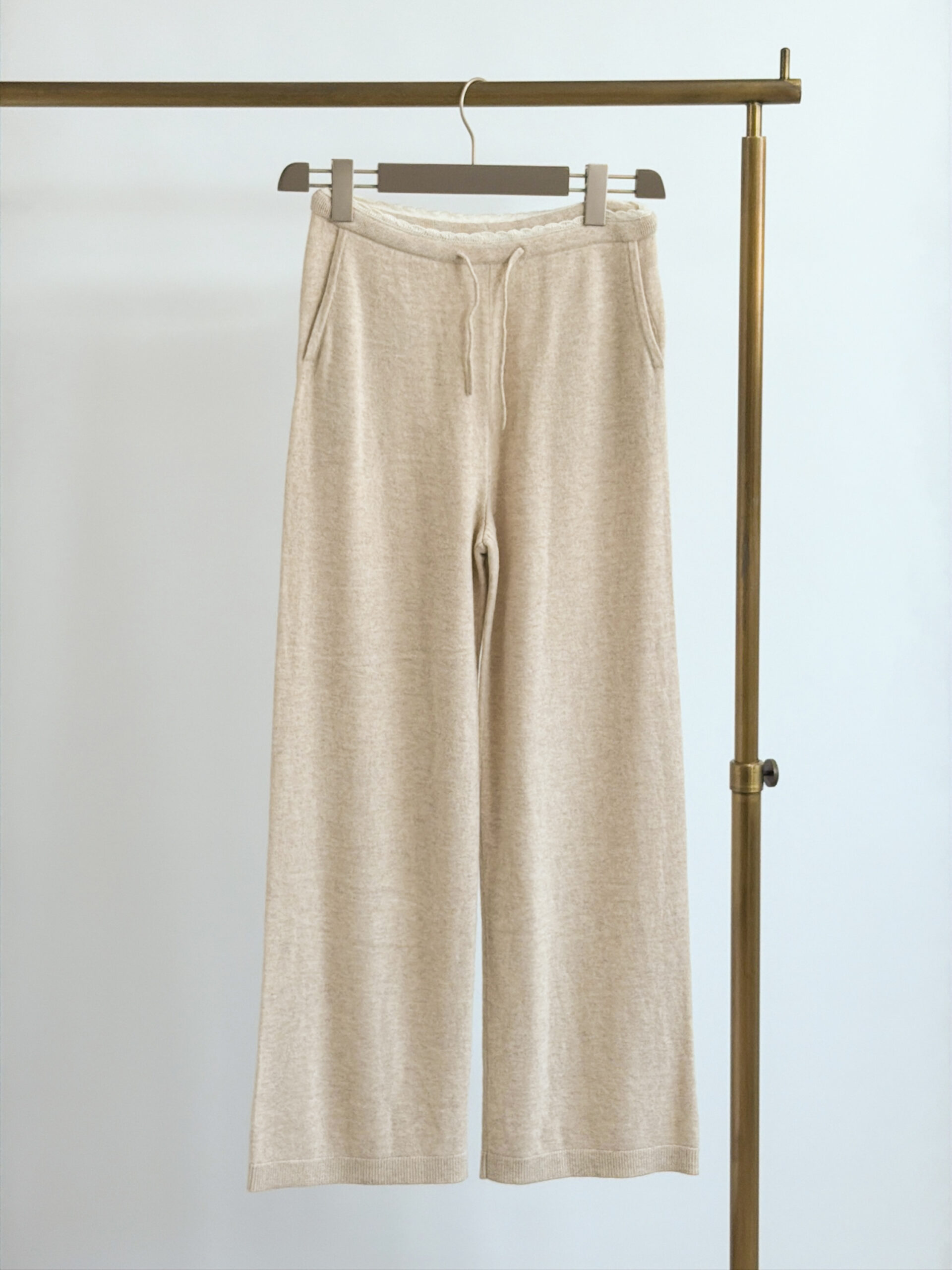 オルドス カシミヤ100 ニットワイドパンツ