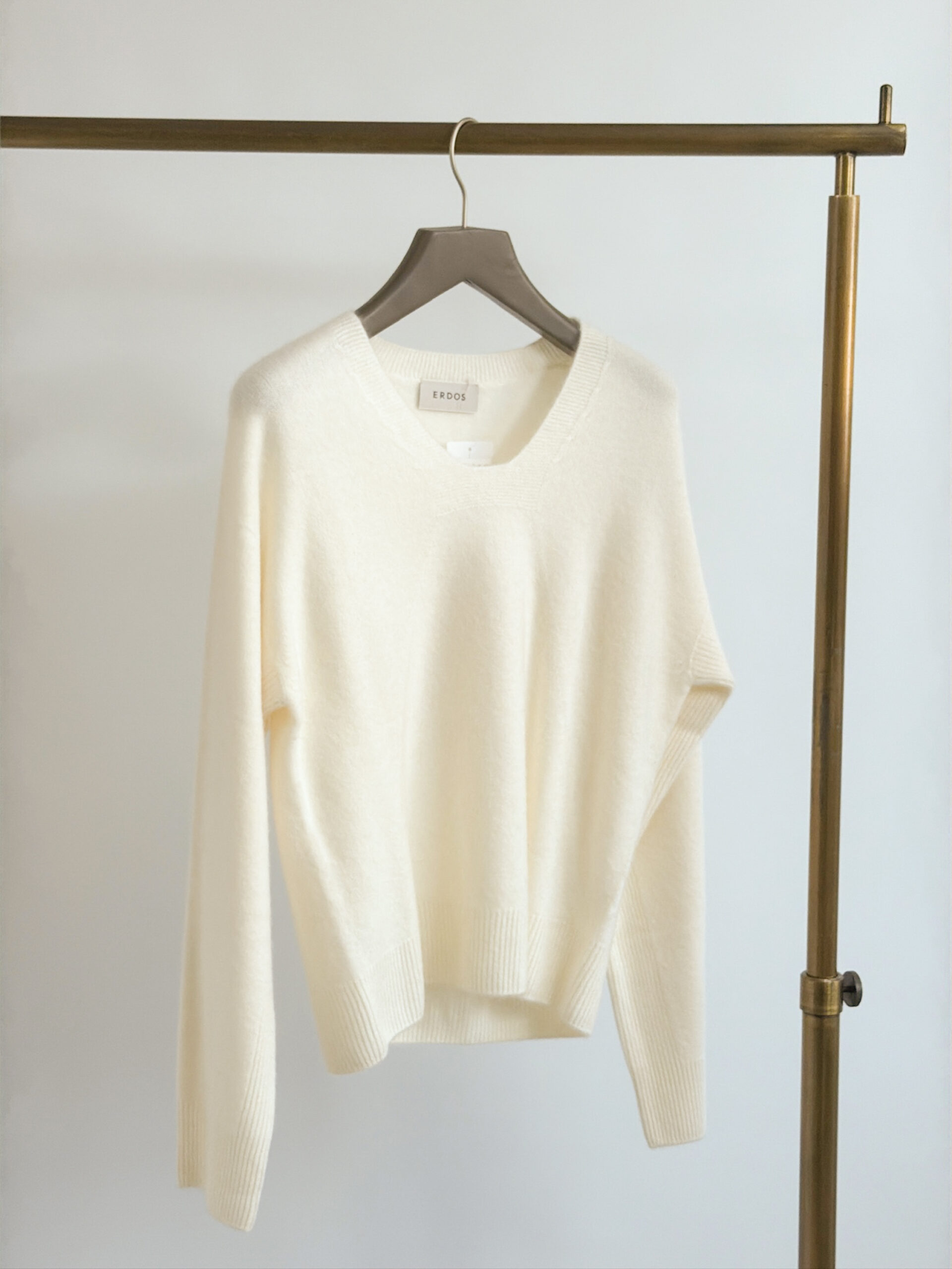 オルドス カシミヤ100 ラウンドネックニット
